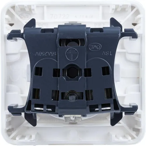 Розетка 1-м СП Plexo 16А IP55 250В 2P+E с заземл. немецк. стандарт антибактер. механизм бел. Leg 070722 фото 2