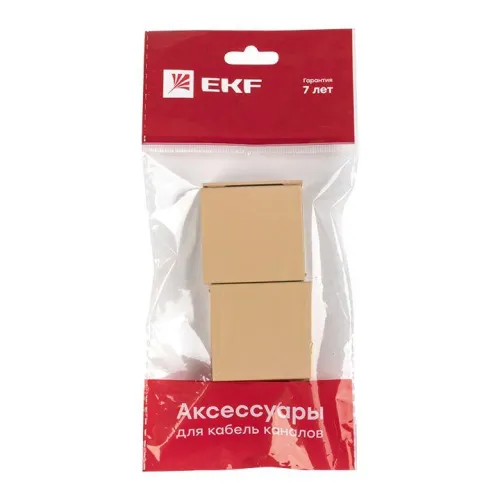 Соединитель на стык 40х16 под свет. дерево Plast PROxima (уп.4шт) EKF conl-40-16x4 фото 3