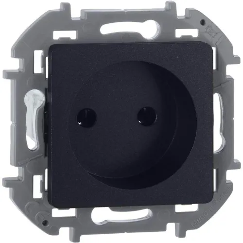 Розетка 1-м СП Inspiria 16А IP20 250В 2P механизм антрацит IEK 673713