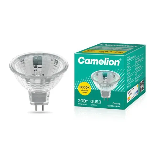 Лампа галогенная JCDR 20Вт 230В 50мм Camelion 6138