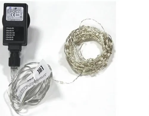 Гирлянда "Нить" LDMS120-CW 120 бел. ярких минисветодиодов 12м с контроллером уличная SHLights 4690601042965 фото 2