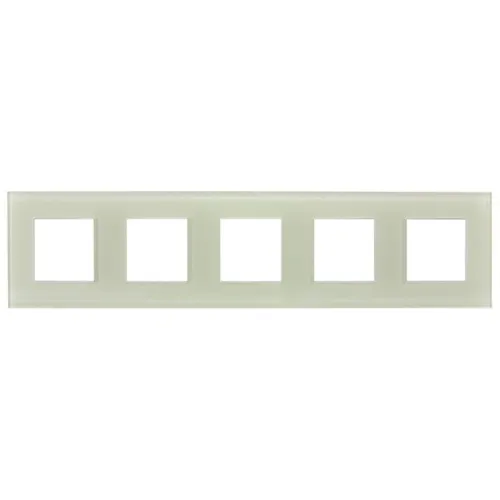 Рамка 5-м SKANDY SK-F25B стекло беж. IEK SK-M52-G-K10 фото 2