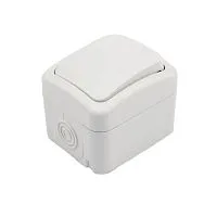 Переключатель проходной ОП Mini OG IP54 бел. Kranz KR-78-0603