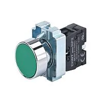 Кнопка управления NP2-BA31 без подсветки 1НО IP40 (R) зел. CHINT 573956