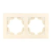 Рамка 2-м Валенсия крем. PROxima EKF EWM-G-302-20