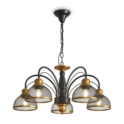 Светильник Caz 5х60Вт E27 IP20 подвесной Freya FR5527PL-05BBZ