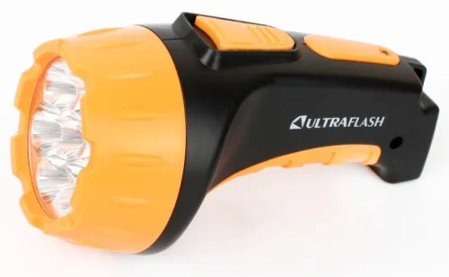 Фонарь аккумуляторный LED3807 7LED 2 режима аккум. SLA 220В пластик. черн./желт. (кор.) Ultraflash 9216 фото 9