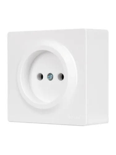 Розетка 1-мес. без заземл. LETO ПБТ бел. LEZARD 752-0200-121B фото 3