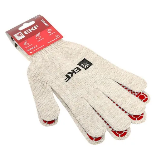 Перчатки рабочие ТОЧКА II с ПВХ-покрытием (10 класс 9 разм) Expert EKF pe13ct-9-pro фото 2