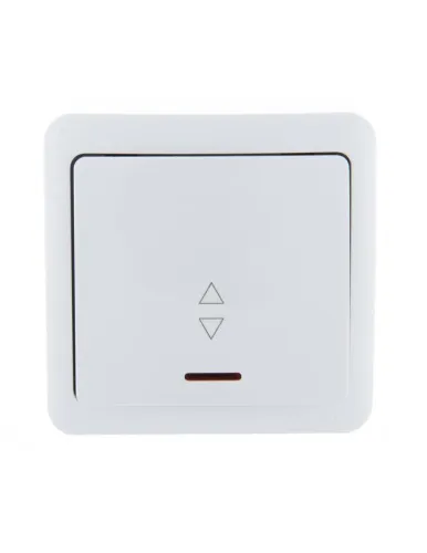 Переключатель проходной 1-кл. 1п ОП Viola 10А IP20 с подсветкой бел. LEZARD 751-0200-114