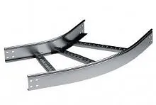 Угол горизонтальный 45град. 50х500 R-600 в компл. с крепежн. элемент. и соед. пластинами гор. оцинк. DKC LC0565KHDZ