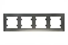 Рамка 4-м Karea RIZZ STAR дым. металлик Makel 88050704
