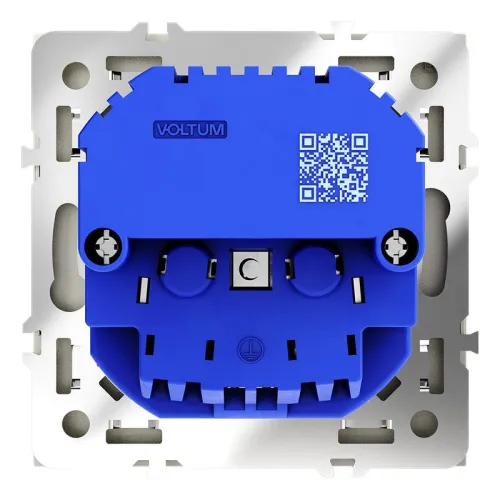 Розетка 1-м СП S70 16А с USB A+A с заземл. защ. шторки механизм шелк Voltum VLS040404 фото 2