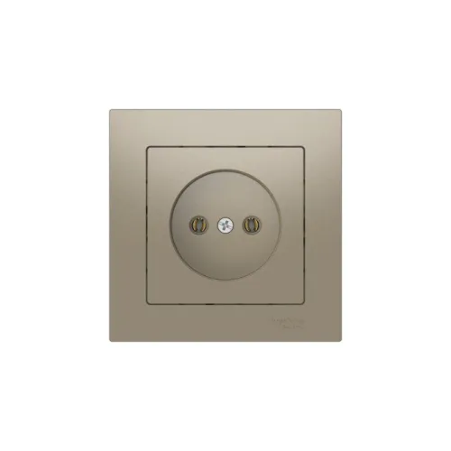 Розетка AtlasDesign 16А без заземл. быстрозажим. клем. в сборе шампань SE ATN000540S фото 4