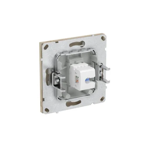 Розетка компьютерная 1-м KANT RJ45 кат.6A без шторки ванильн. марципан DKC 7015673 фото 5