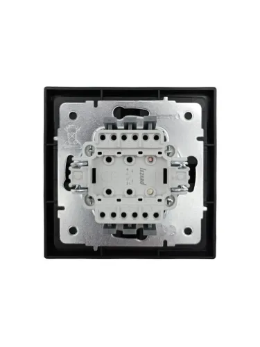 Выключатель 1-кл. СП ZIMA IP20 10А безвинт. зажим черн. бархат LEZARD 704-4288-100QC фото 3