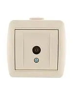 Розетка телевизионная оконечная TV ОП Nata 16А IP20 крем. LEZARD 710-0300-130