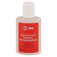 Флюс PL-F02 для пайки КИСЛОТА ОРТОФОСФОРНАЯ 30мл Эра Б0052560