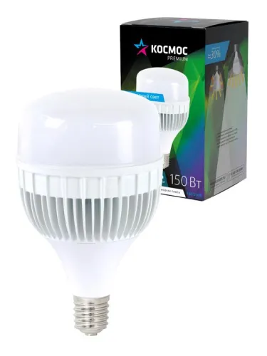 Лампа светодиодная KOSMOS premium HWLED 150Вт 6500К E40 220В КОСМОС KHWLED150WE4065 фото 3
