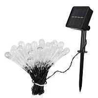 Светильник светодиодный SLR-G08-30B садовый; гирлянда капли син. солнечная батарея ФАZА 5040946