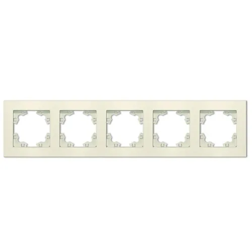 Рамка 5-м Афина универс. сл. кость (ivory) Universal A1042-I