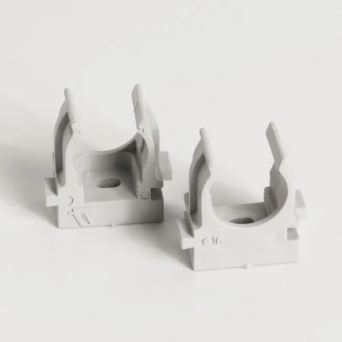 Держатель для труб (клипса) d16мм для монтажн. пистолета сер. (уп.100шт) TOKOV ELECTRIC TKE-LC-16-ZP-C06/100