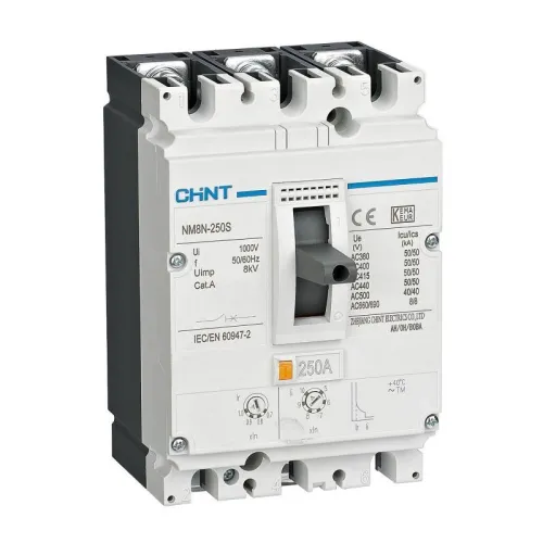 Выключатель автоматический 3п 200А 50кА NM8N-250S ТМ с рег. термомагнит. расцеп. (R) CHINT 271174 фото 2