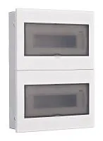 Корпус встраиваемый дв. 2 ряда 26 мод. IP41 ЩРВ-М прозр. DEKraft 31076DEK