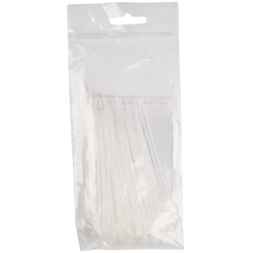 Хомут кабельный (стяжка) PCT 2.5х080-100WH 2.5х80 PA6.6 бел. (уп.100шт) JazzWay 5053670 фото 4