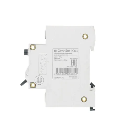 Выключатель автоматический дифференциального тока 2п (1P+N) C 25А 30мА тип A 4.5кА City9 Set 230В SE C9D55625 фото 8