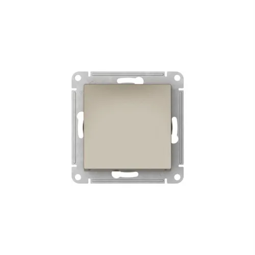 Выключатель AtlasDesign (сх. 1) 10AX с самовозвратом быстрозажим. клем. механизм шампань SE ATN000515S фото 2