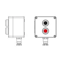 Пост управления взрывозащ. из полиэстера CPE-P-03-(1xP1B(11)-1xP1R(11))-1xKH2MHK(C)1Ex d e IIC Т5 Gb / Ex tb IIIC T95град.C DbIP66/КЗ DKC 2231.031.22.121B