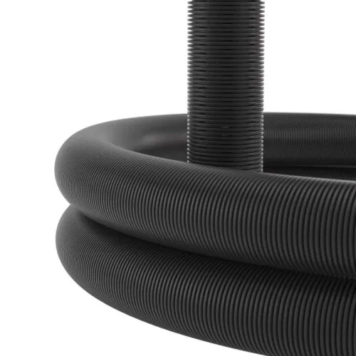 Труба гофрированная двустенная ПНД гибкая дренажная d110мм без фильтра SN6 перфорация 360град. черн. (уп.50м) DKC 140911A фото 2