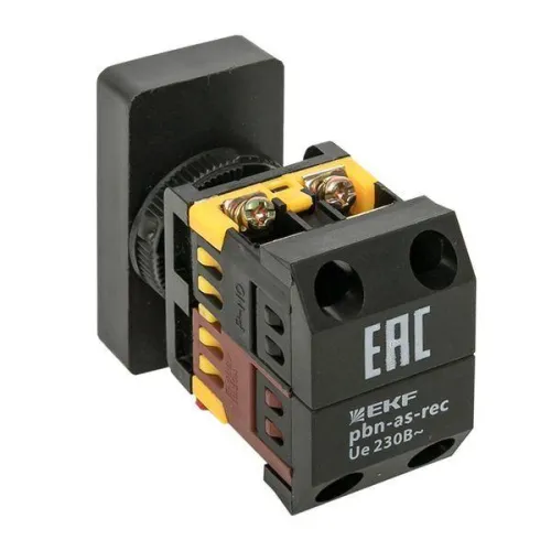 Кнопка AS-22N "Пуск-Стоп" прямоугольная 220В NO+NC EKF pbn-as-rec фото 8