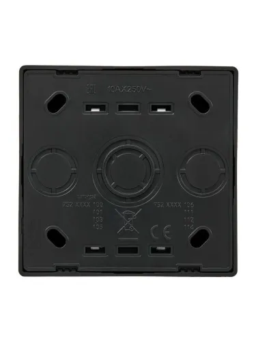 Выключатель 1-кл. ОП LETO с индикацией черн. бархат LEZARD 752-4200-111 фото 2