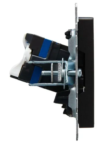 Розетка компьютерная двойн. СП RJ45 кат.6 BRITE РК11-2-БрЧ механизм черн. IEK BR-K20-2-K02 фото 6