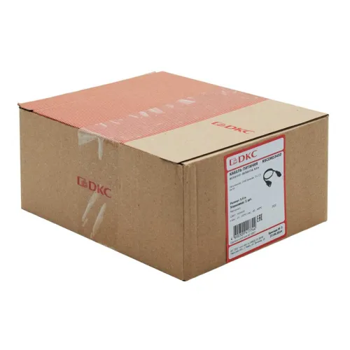 Кабель питания IEC320 C13 - IEC320 C14 5.0 м сечение 3х1.5кв.мм DKC R5CORD3450 фото 4