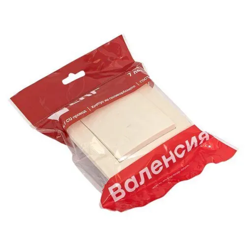 Выключатель 1-кл. СП Валенсия 10А перекрестный крем. EKF EWV10-221-20 фото 6