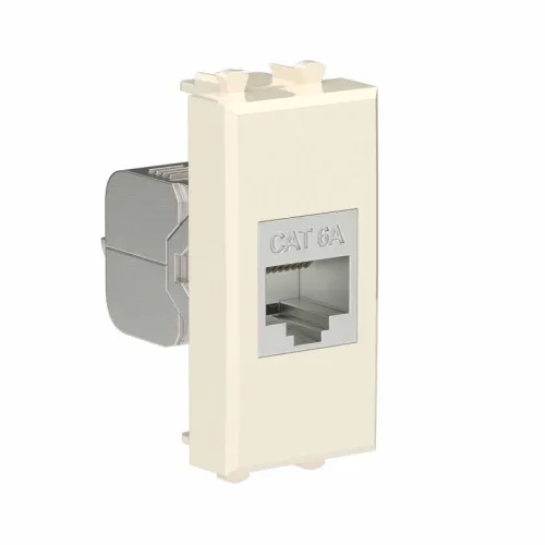 Розетка компьютерная 1мод. Avanti "Ванильная дымка" RJ45 кат.6A без шторок экранир. модульная механизм DKC 4405771 фото 2