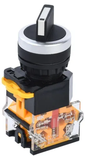 Переключатель D8-11X2 на 2 полож. 1НО+1НЗ черн. KARAT IEK BSW30-11X2-3-24-2-K02