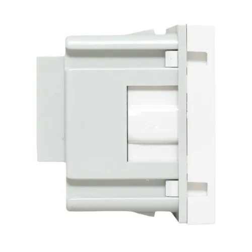 Розетка 1-м 2мод. C-Line РКС-20-30-П 45х45 с заземл. бел. EKF E2MR16-028-10 фото 2