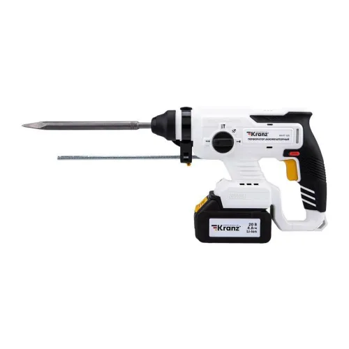 Перфоратор аккумуляторный SDS-plus 2.2Дж 1х4А.ч в кейсе Kranz KR-PT-120 фото 13