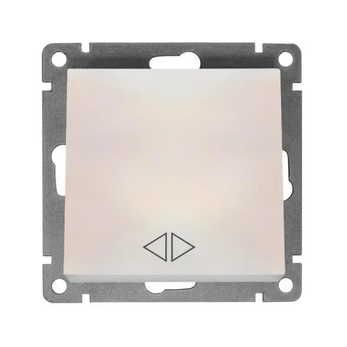 Переключатель перекрестный 1-кл. СП Афина 10А IP20 механизм жемчуж. UNIVersal A0024-Obr