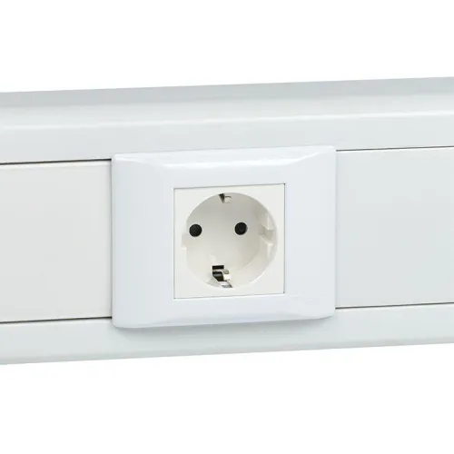 Розетка 1-м 2мод. C-Line РКС-20-30-П 45х45 с заземл. бел. EKF E2MR16-028-10 фото 5