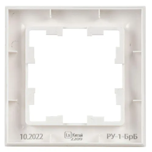 Рамка 1-м BRITE РУ-1-БрБ бел. IEK BR-M12-K01 фото 5