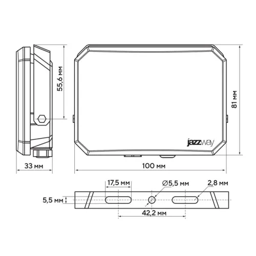 Прожектор светодиодный PFL-SA 30Вт IP65 6500К 2700лм OPAL СДО Pro JazzWay 5070325 фото 10