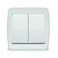 Выключатель 2-кл. ОП Клио 10А IP44 бел. UNIVersal К2223
