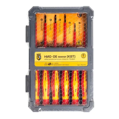 Набор диэлектрических отверток "Профи" НИО-06 мини КВТ 79771 фото 4