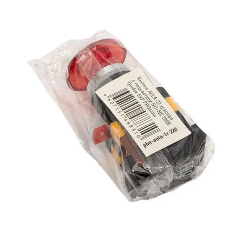 Кнопка "Грибок" AELA-22 NO+NC 220В с подсветкой красн. PROxima EKF pbn-aela-1r-220 фото 2