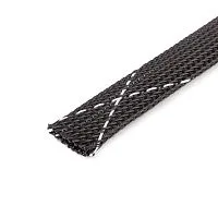 Оплетка кабельная из полиэстера XP-10 черн./бел. (уп.100м) Fortisflex 102336